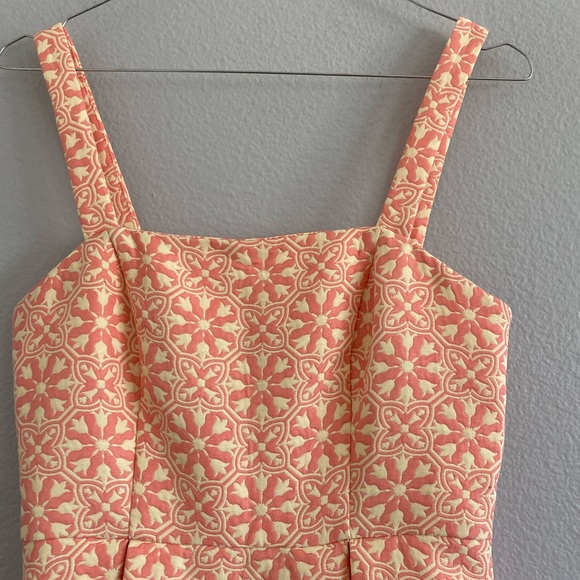 Forever 21 Pink/Peach Print Dress Size Small - Picture 2 of 6